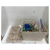Scrabble tiles and various craft items
