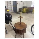2 Tiered Mid Century Modern End Table Lamp