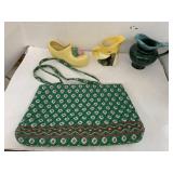 McCoy Shoe Planter, Vera Bradley Purse, 2cnt