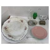 Dishes and Metal Box
