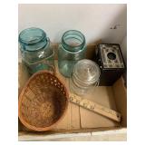 Ball Jars, Brownie Camera, misc