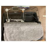 Scales, wire basket, fleece blanket, & etc