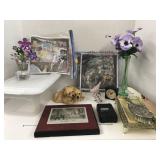 Misc lot, puzzles, Vases, Figurines, Picture,