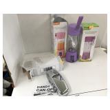 Can opener, 2 Portable battery juice Blenders