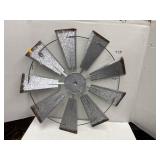 Metal Windmill Decor