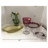 Glass set, Bowls, Goblet, Wine pitcher