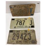3 License Plates
