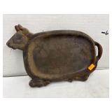 Vintage Cow Steak Skillet, Serving Dish - Cast