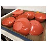 Vintage  Melmac Burnt Orange flat