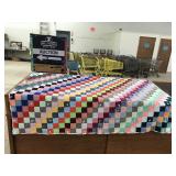 Quilt, flannel backed knotted