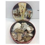 Vintage Tin w/ Shells