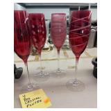 Red Flutes / Glasses
