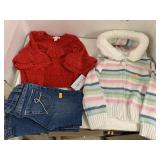 2T Sweater, size 4 Jacket, 4T Jeans