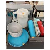 Plates, glasses, Santa bake set, Coca Cola