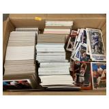 Box of sports cards