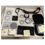Close-up filters, CD Case, Canon Strap, Filters