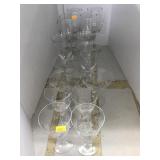 14 Alcohol beverage glasses