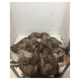 Genuine Rabbit Fur Coat - size S