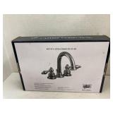 Chrome lavatory faucet