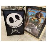 Madagascar Framed Decor and Jack Skeleton Framed