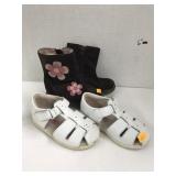 Boots and sandals, children size 6 and 7