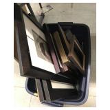 Tote of pictures, Frames, Misc