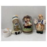 Figurines and small basket