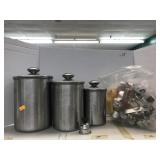 Canisters and Bag of Cookie Cutters