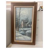 Framed Signed Painting on Canvas