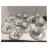 Cups and saucers, Dessert Plates and Bowls,