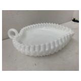 Vntg Fenton Milk Glass Dish