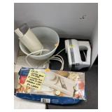 Coffee bean grinder, mandolin, mixer (no beaters)