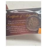 US Buffalo Nickel 22KT rose gold plated coin