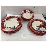 Pioneer Woman 8cnt Plates and 3cnt Bowls