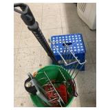 Stool, sprinkler, hacksaw, car clothing rack, etc