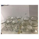 10 Sundae Cups Glass