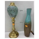 Vase and threaded Lamp Base