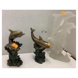 3 Decorative Dolphins