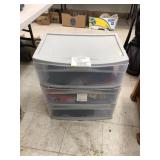 3-Drawer Storage w/ Scarves & Hats