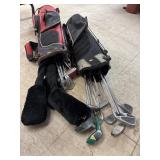 2 Golf Bags & Clubs