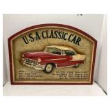 USA Classic Car sign
