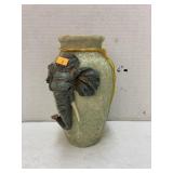 Resin elephant vase