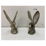 Hampshire silver plated eagle figures