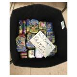 63 Pokï¿½mon Tins in Fabric Cube Box