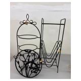 Metal Stands & Decor Lot of 3