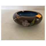 Vintage Enamel and Bronze Ashtray