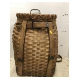 Backpack carrying basket