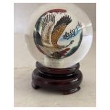 Reverse Hand Glass Ball Traditional Chinese Art