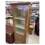 Wooden Cabinet w/ Glass Front