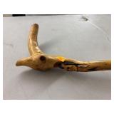 Wooden Carved Indian Decor Walking Stick Cane